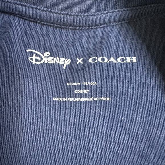 Disney x Coach Grumpy Shirt Size Medium Blue Snow White Limited Edition Tee NWT - Picture 4 of 10